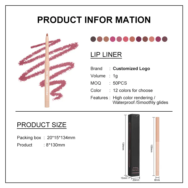 Lip Liner Pencil Packaging