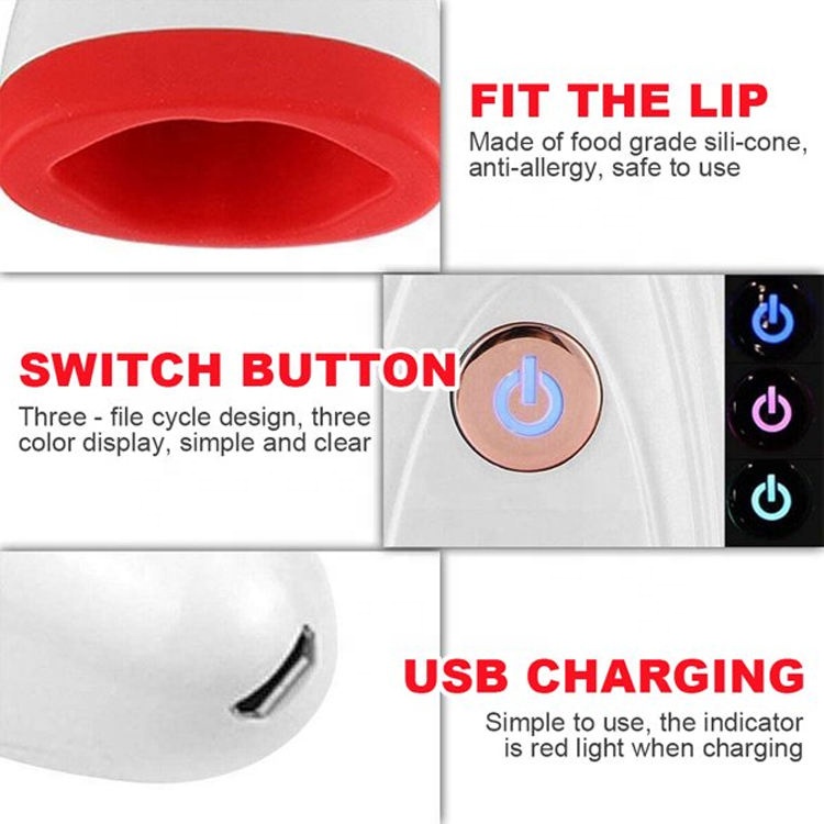 2024 New Trending Portable USB Rechargeable Electric Lip Plumper Device Skin Care Tools Lip Plumping Equipment