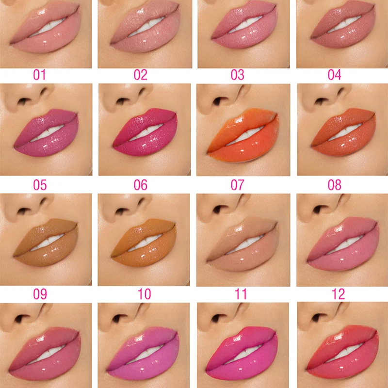 Free Product Image Shooting Lip Glossy Private Label Custom Luxury Cute clear Lipgloss Tube Vegan Natural Glitter Lip Gloss