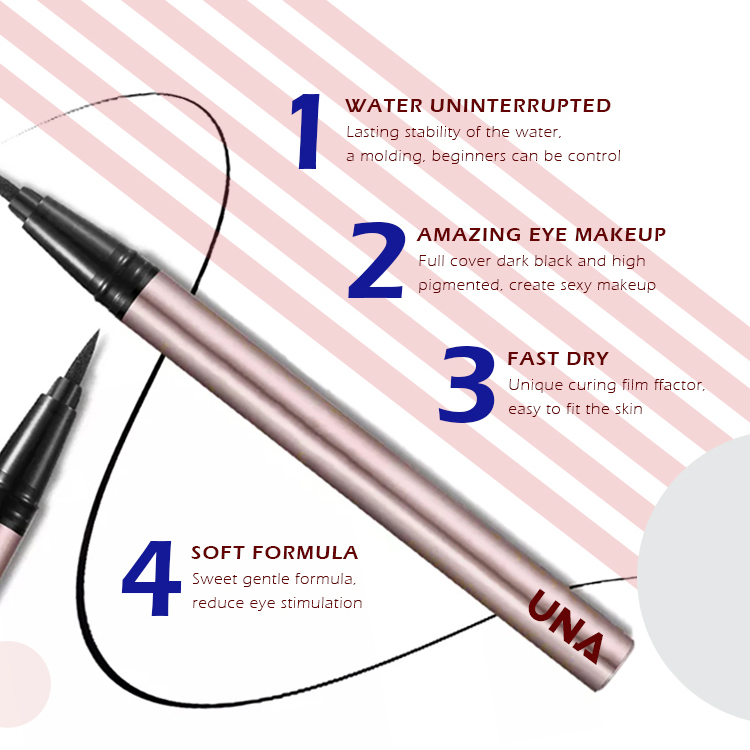 Wholesale Custom Eye Liner Makeup Non-Smudge Long Lasting Waterproof Black Liquid Eyeliner Pen