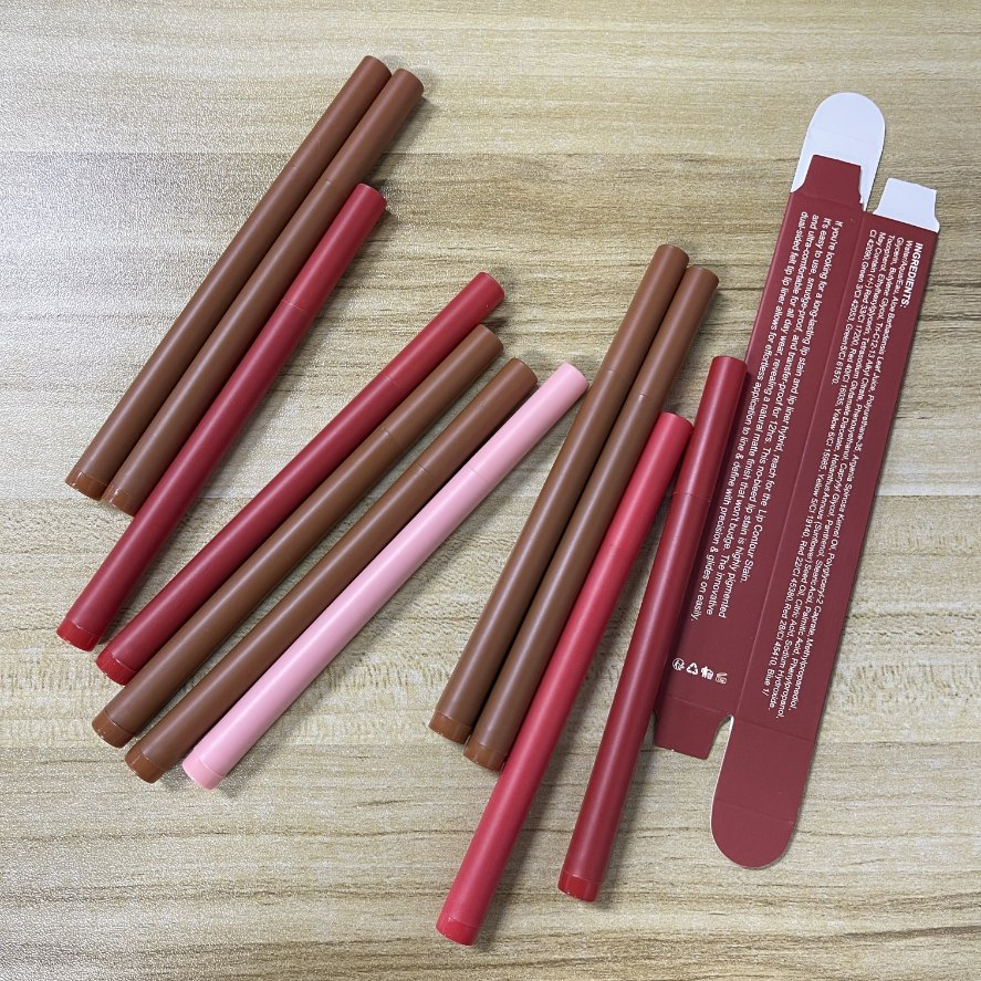 Cruelty-Free 12-Hour Wear Liquid Lip Liner Stain Waterproof Vegan Matte Lip Gloss Contour Stain