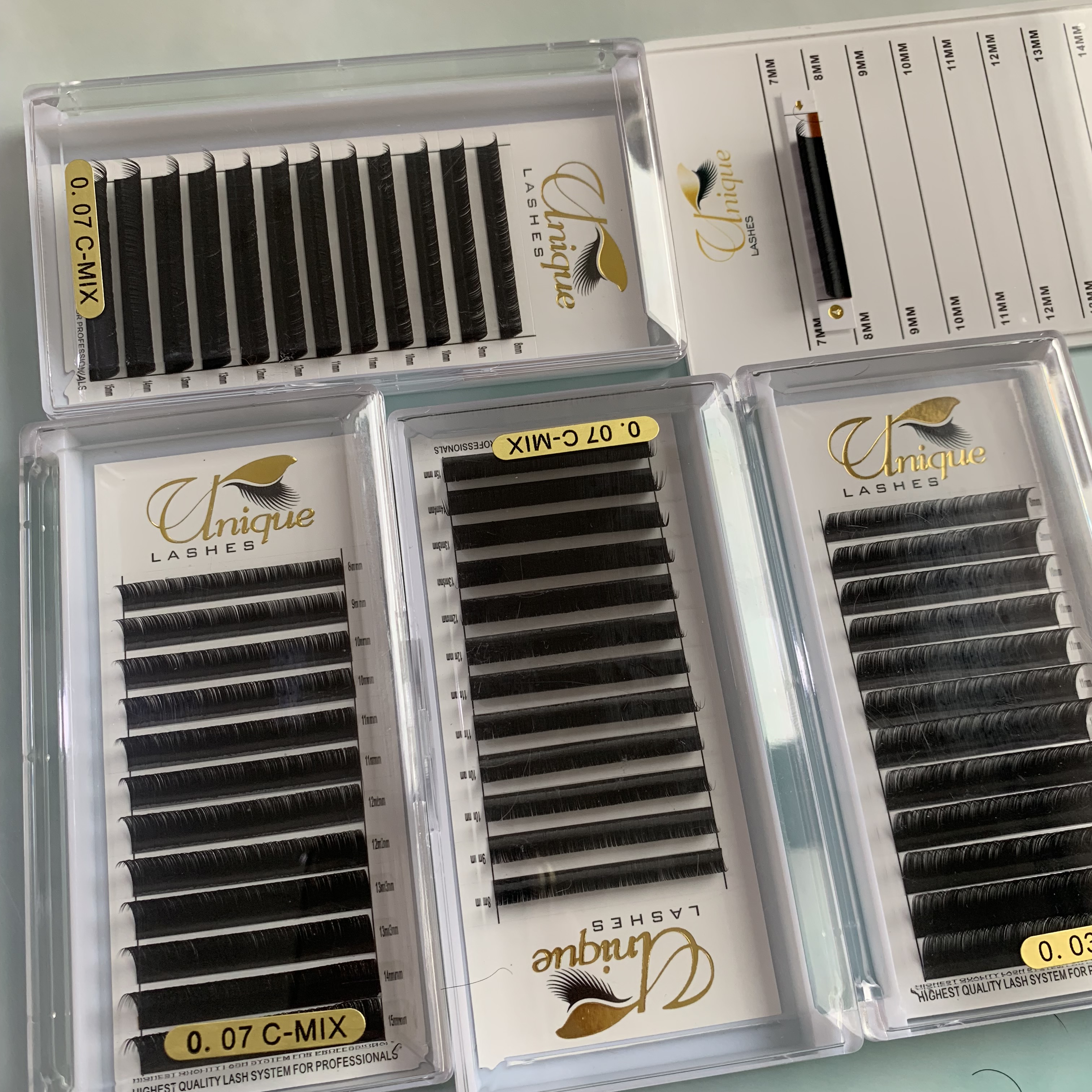 False Eyelashes Wholesale Individual Eyelash Extensions 0.03 0.05 0.07 Korean Pbt Fiber Lashes