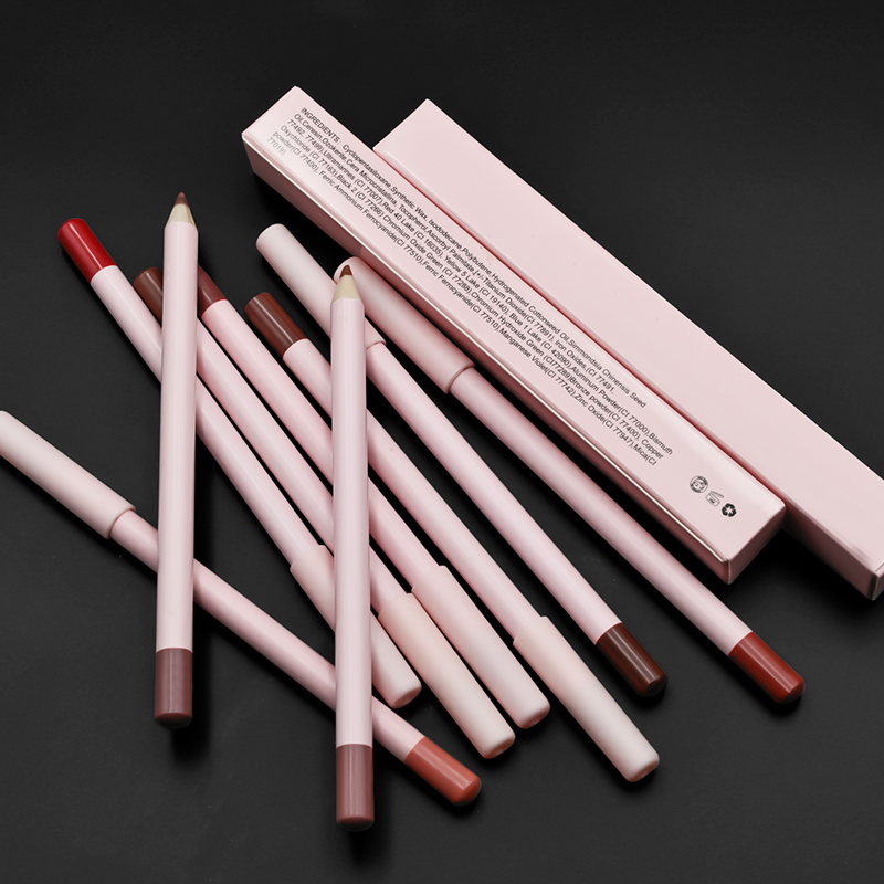 OEM Brown Vegan Creamy Lip Liners Pink Lipliner Pencil Pink Lipliner Pencil Private Label Lip Liner Pencil