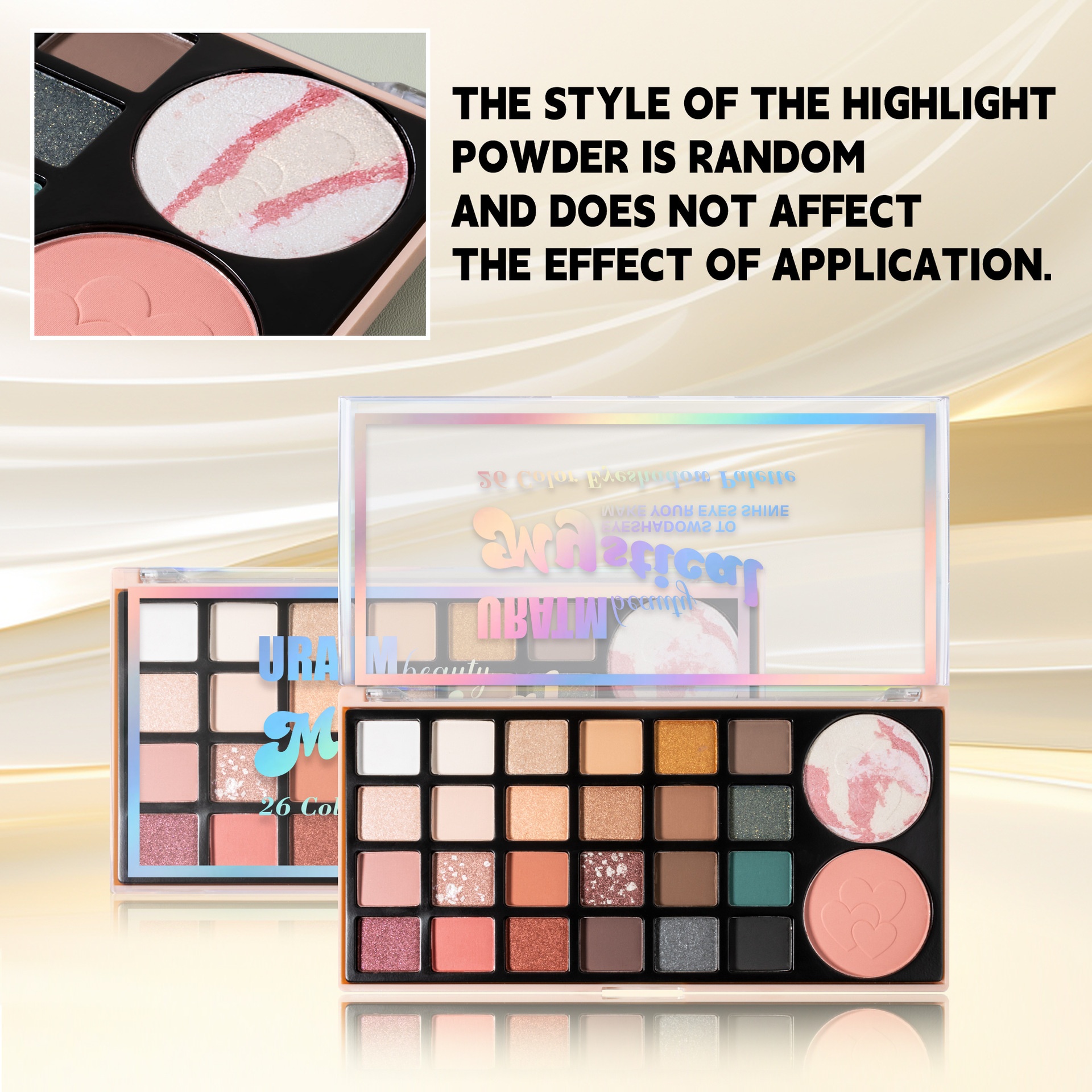 Cross-border 26-color Eyeshadow Palette Multifunctional All-in-one Matte Pearlescent Fine Shimmer Eyeshadow Blush Highlighter