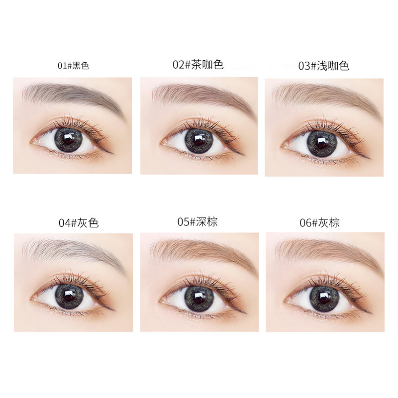 Custom Logo Retractable Microblading Eyebrow Pencil High Pigment Waterproof Pencil Private Label Brown Slim Eyebrow Pencil