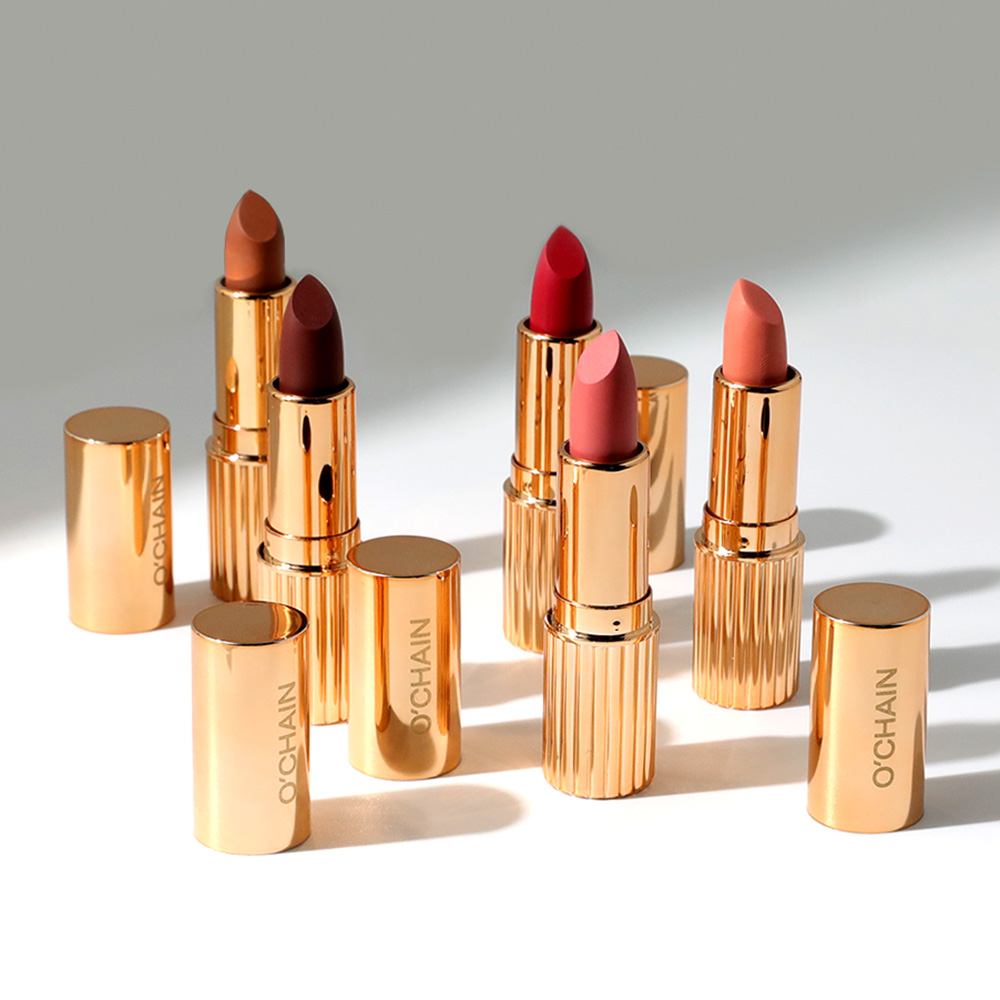 Ochain Wholesale Makeup Natural Vegan Cosmetic Waterproof Custom Makeup Lipstick Matte Lipstick