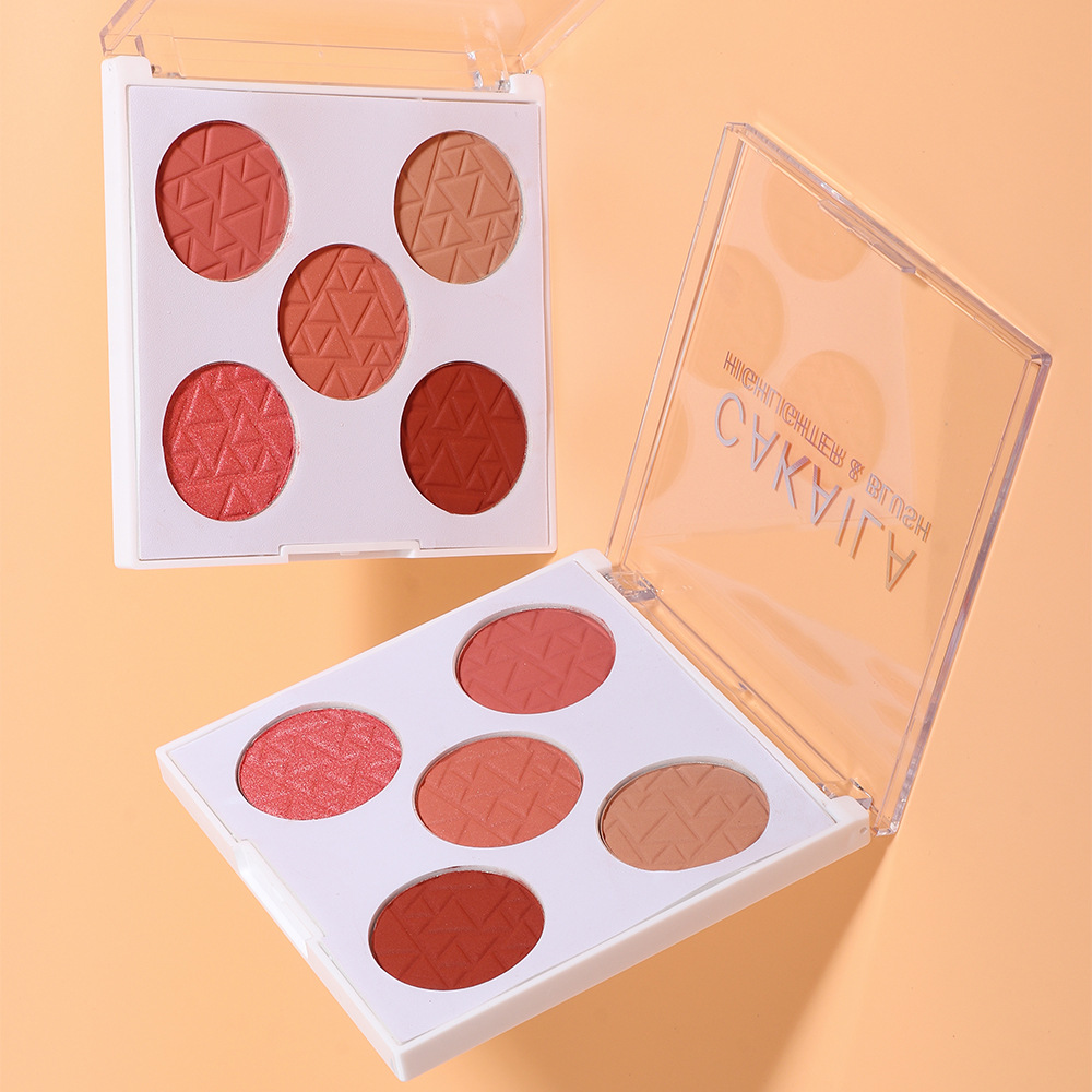 Nine-Color Overshadowed Eyeshadow Palette Pseudo-Plain Pearlescent Matte Integrated Makeup Glitter for Shimmer Powder