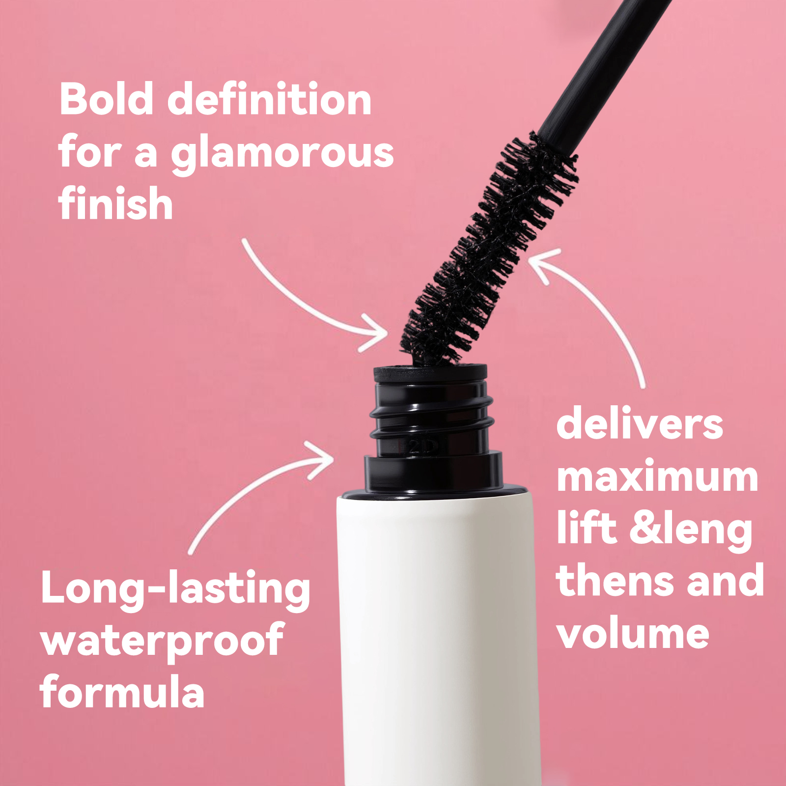 Custom Logo Eye Makeup High Quality Volume Black Mascara New Vegan Waterproof Facial Private Label Mascara