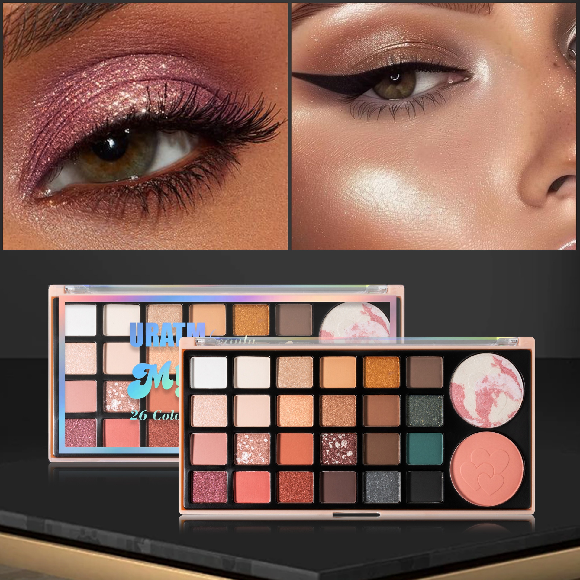 Cross-border 26-color Eyeshadow Palette Multifunctional All-in-one Matte Pearlescent Fine Shimmer Eyeshadow Blush Highlighter