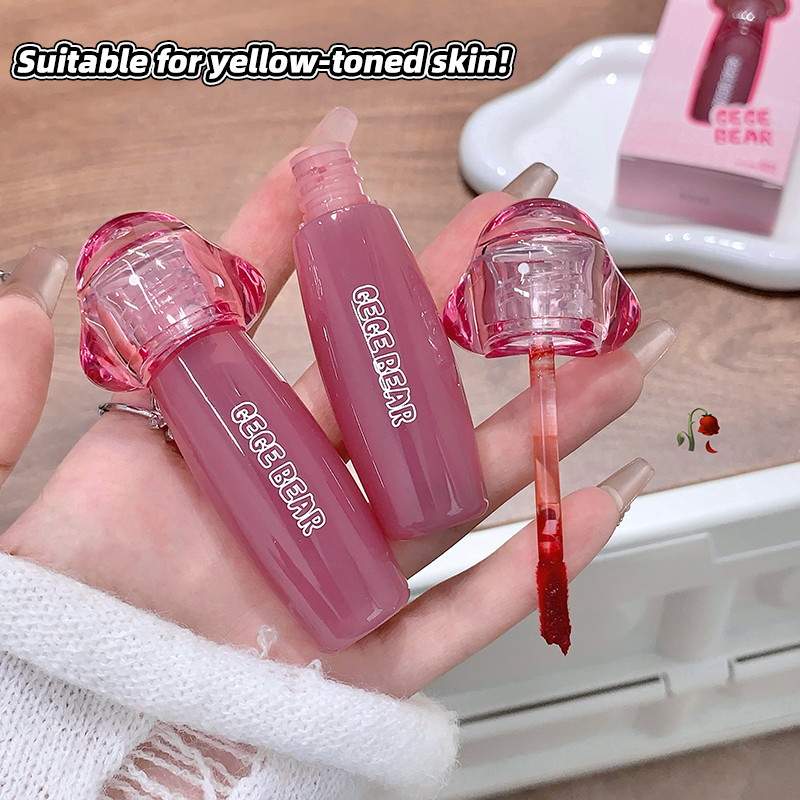 Gegebear Ice Gloss LVRES Cream Velvet Mist Lip Mud Matte Smooth Smooth and Brightening Lip Gloss OEM/ODM Available