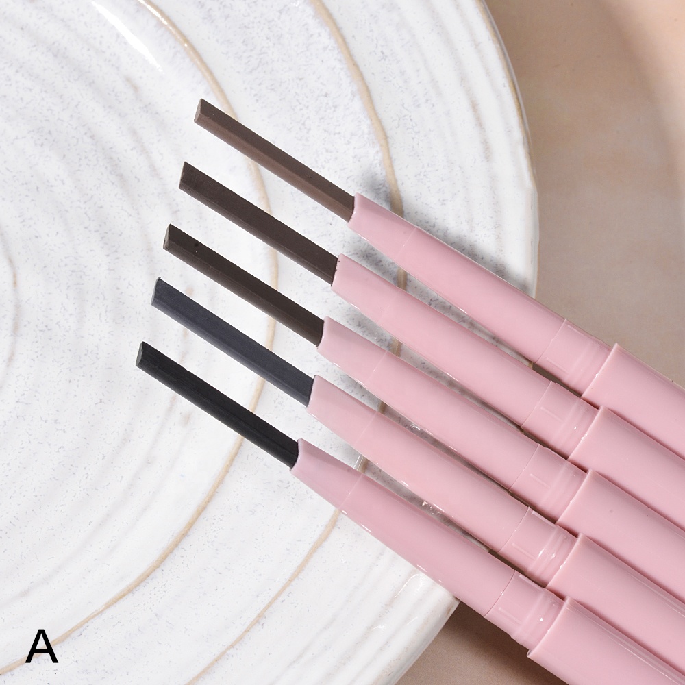 Vegan Double Headed Automatic Eyebrow Pencil Powder Private Label or Paper Box Accepted New Design Colorful Tube Customized