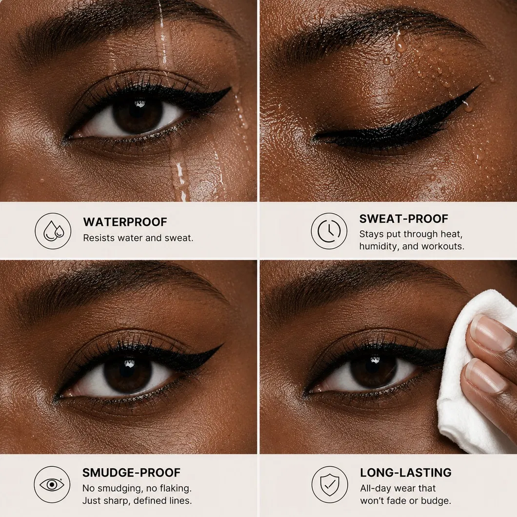 OEM Private Label Dual-Ended Spongy Triangular Head Eyeliner Waterproof Long Lasting