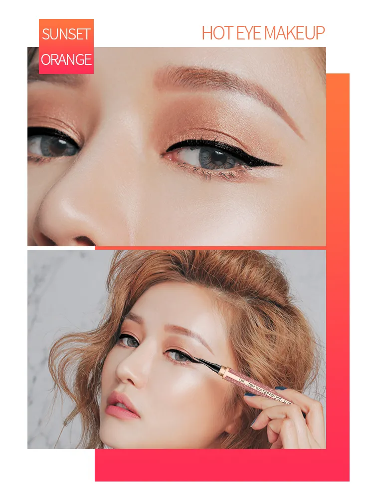 OEM Gold Diamond Color Star Shiny Eyeliner Waterproof Eyeliner for Makeup