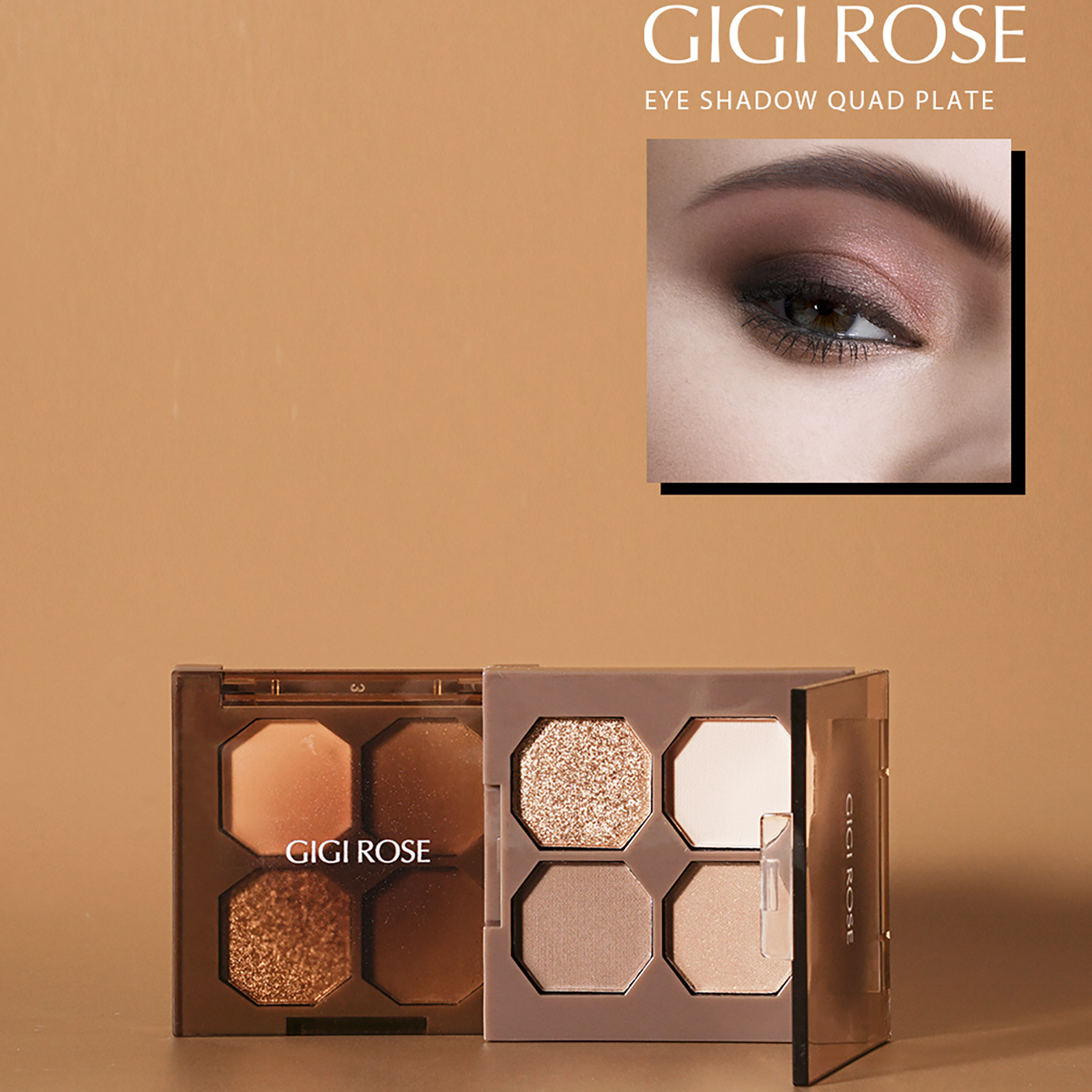 GIGI Rose Private Label Makeup High Quality Lasting Waterproof Matte Glitter Eyeshadow Palette Best Cosmetics Factory Wholesale