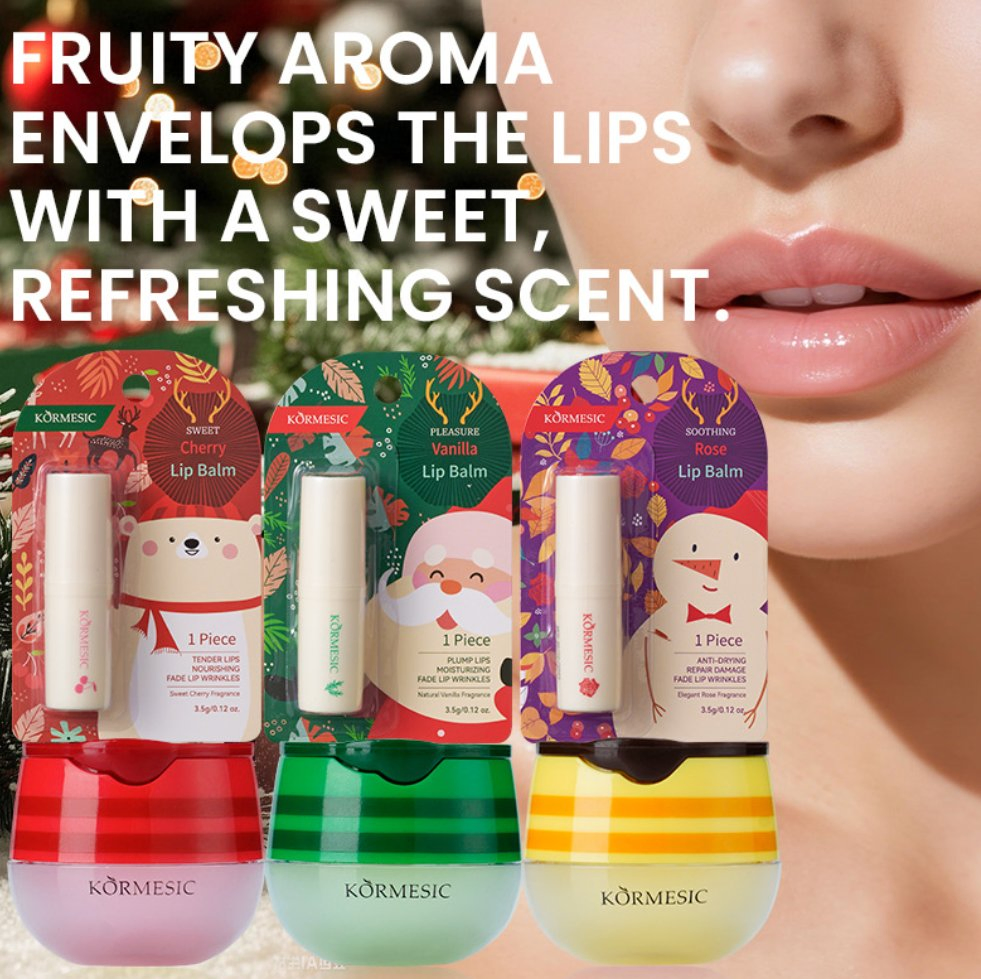 Online Wholesale Plant Lip Balm Moisturizing Lipstick Base Cute Anti-Cracking Lip Oil Natural Original Strawberry Tender Fruit Shape Lip Balm