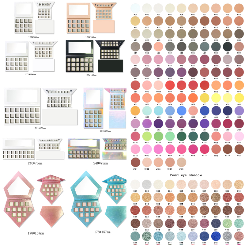 New Professional Eyeshadow Diy Fashion Design Private Label Wholesale Multi Colors Pigmented Eyeshadow Palette