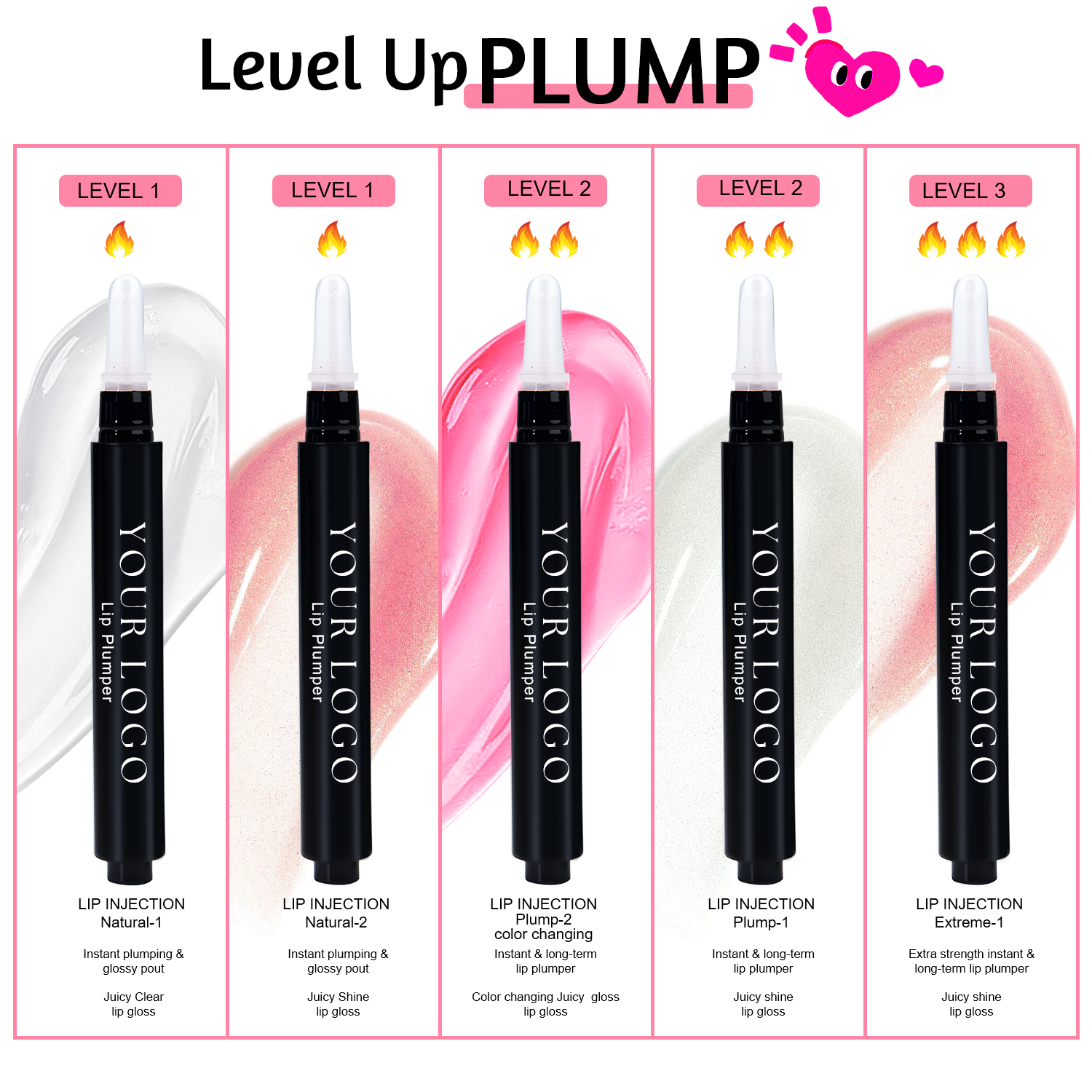 Custom logo Plump Your Lip Cosmetics Makeup Moisturizing Lip Plumper Gloss Enhancer Plumping Lip Gloss Oil Private Label