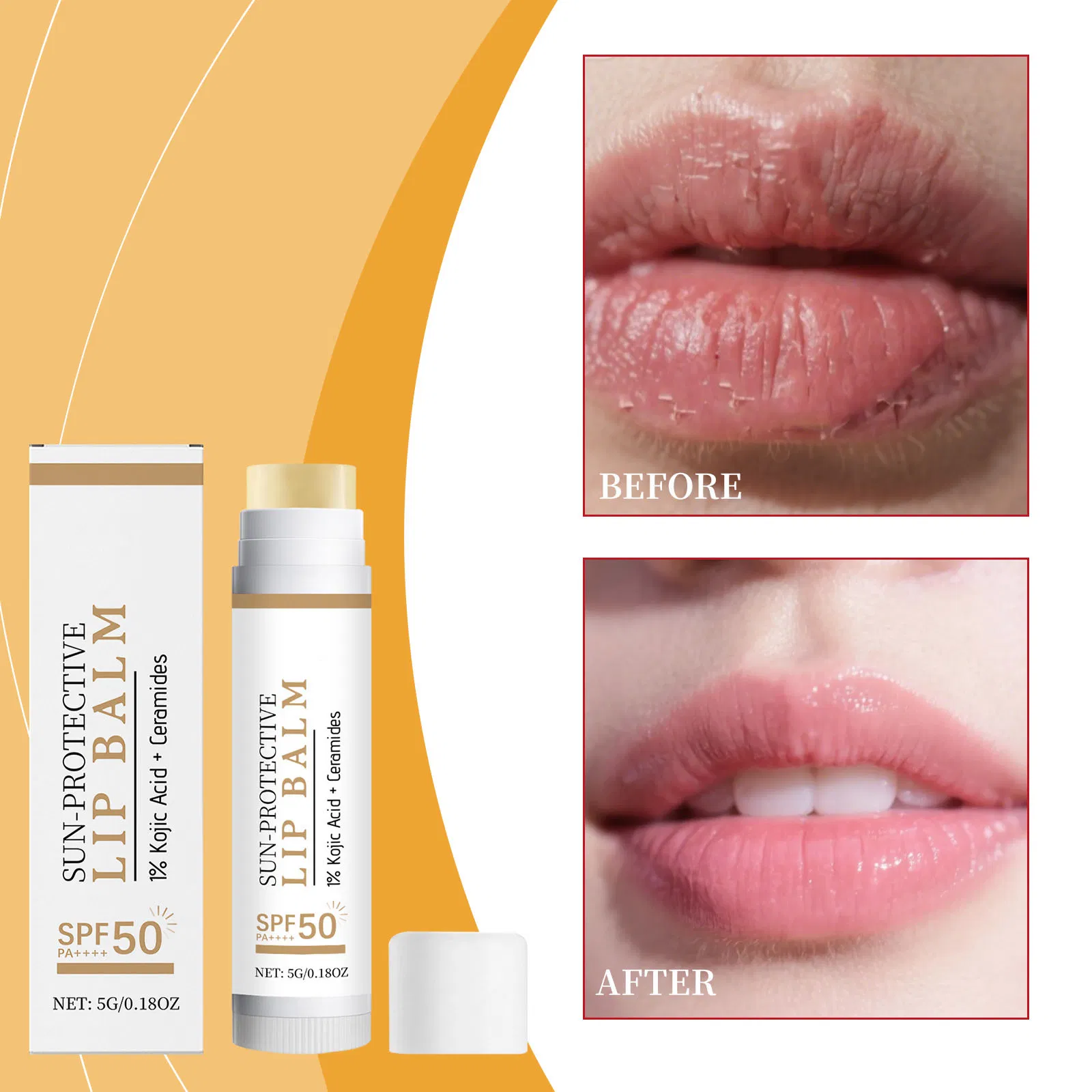 OEM Private Label Lip Balm Moisturizing Soothing Fruit Lip Balm Lemon Strawberry Lip Balm