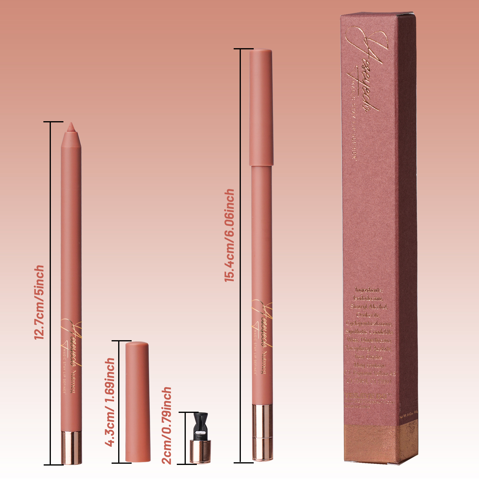 Makeup Lip Liner Pencil Vegan Waterproof Long Lasting Cream Retractable Lip Liner Private Label Custom Logo