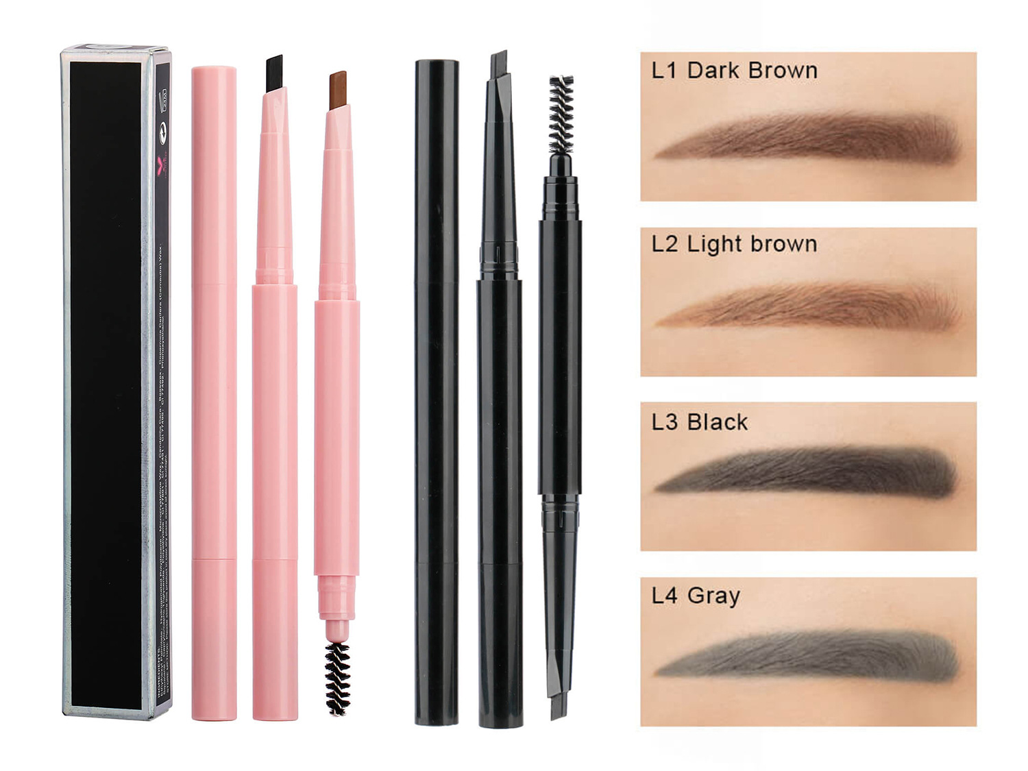 Bulk Eye Brow Pencil Wholesale Permanent Eyebrows Tint Long Lasting Brow Pencil Private Label Eyebrow