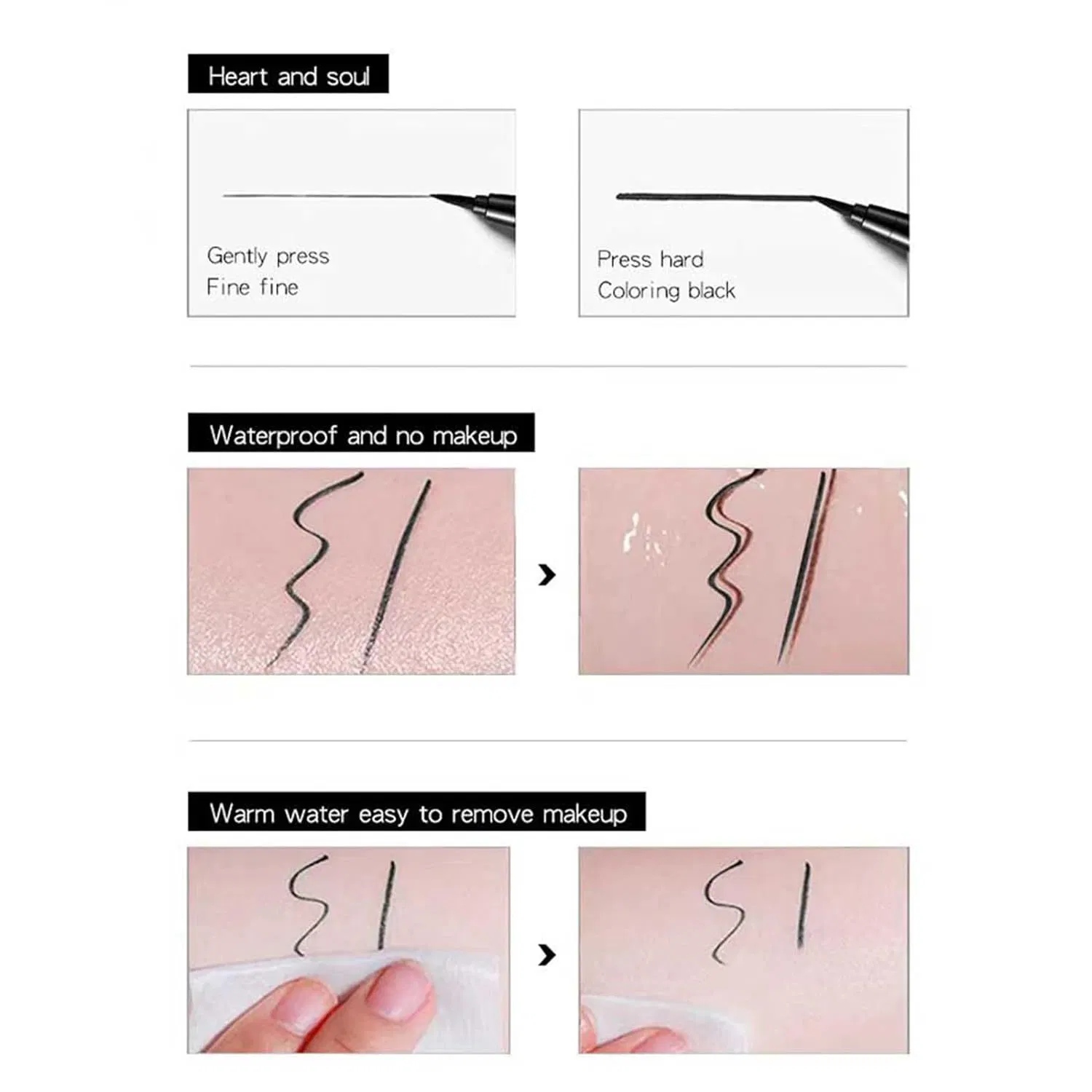 Satin Finish Eyeliner Pencil Provides Subtle Sheen Without Glitter Transfer Resistant Formula