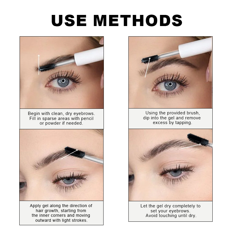 OEM Long Lasting Sweatproof Eyebrow Pencil 3 in 1 Private Label Brow Pencil Tinted Gel and Brush