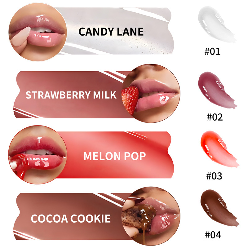 Gentle Moisturizing Lip Volumizing Hydrating Gloss Lip Glaze Water Mirror Long-lasting Lip Gloss