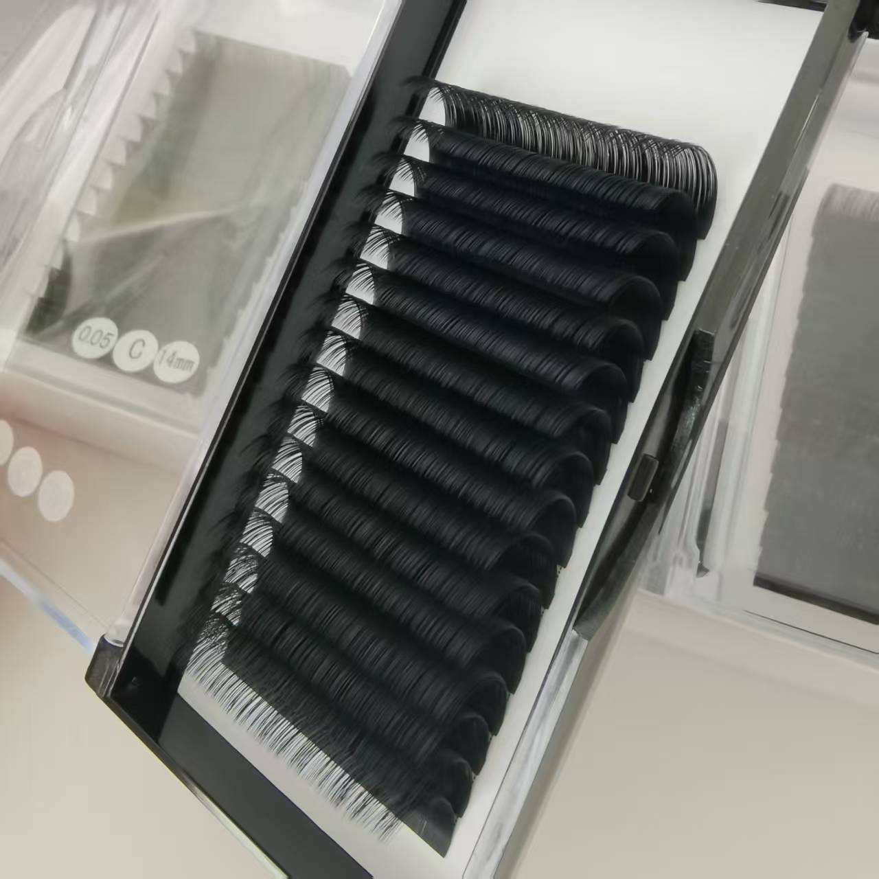 Winky Beauty Eyelash Extension Korean Pbt Individual Silk Eyelash 0.03-0.15 Premium Matte Black Volume Eyelash Extension Classic