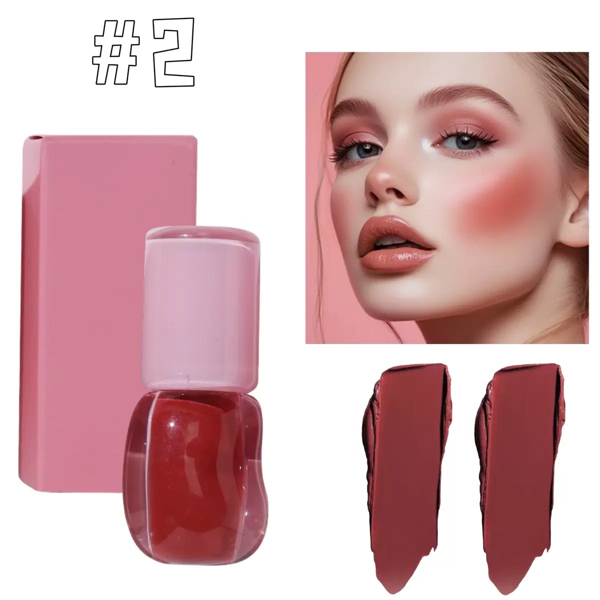 Private Logo Vegan Herbal Hybrid Peptide PH Liquid Lip Gloss Oil Soft Neutral Shimmer Cool-toned Bubblegum Long Lasting