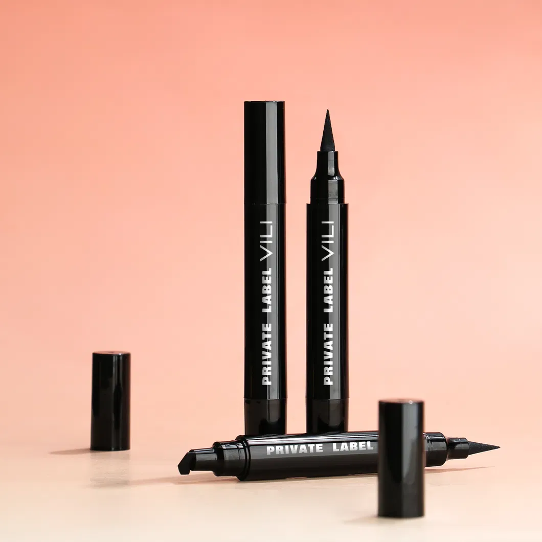 OEM Private Label Dual-Ended Spongy Triangular Head Eyeliner Waterproof Long Lasting