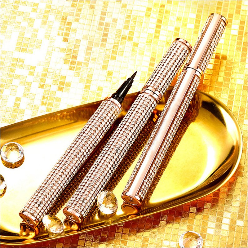OEM Diamond Color Steel Ball Diamond Shiny Eyeliner Waterproof Eye Makeup