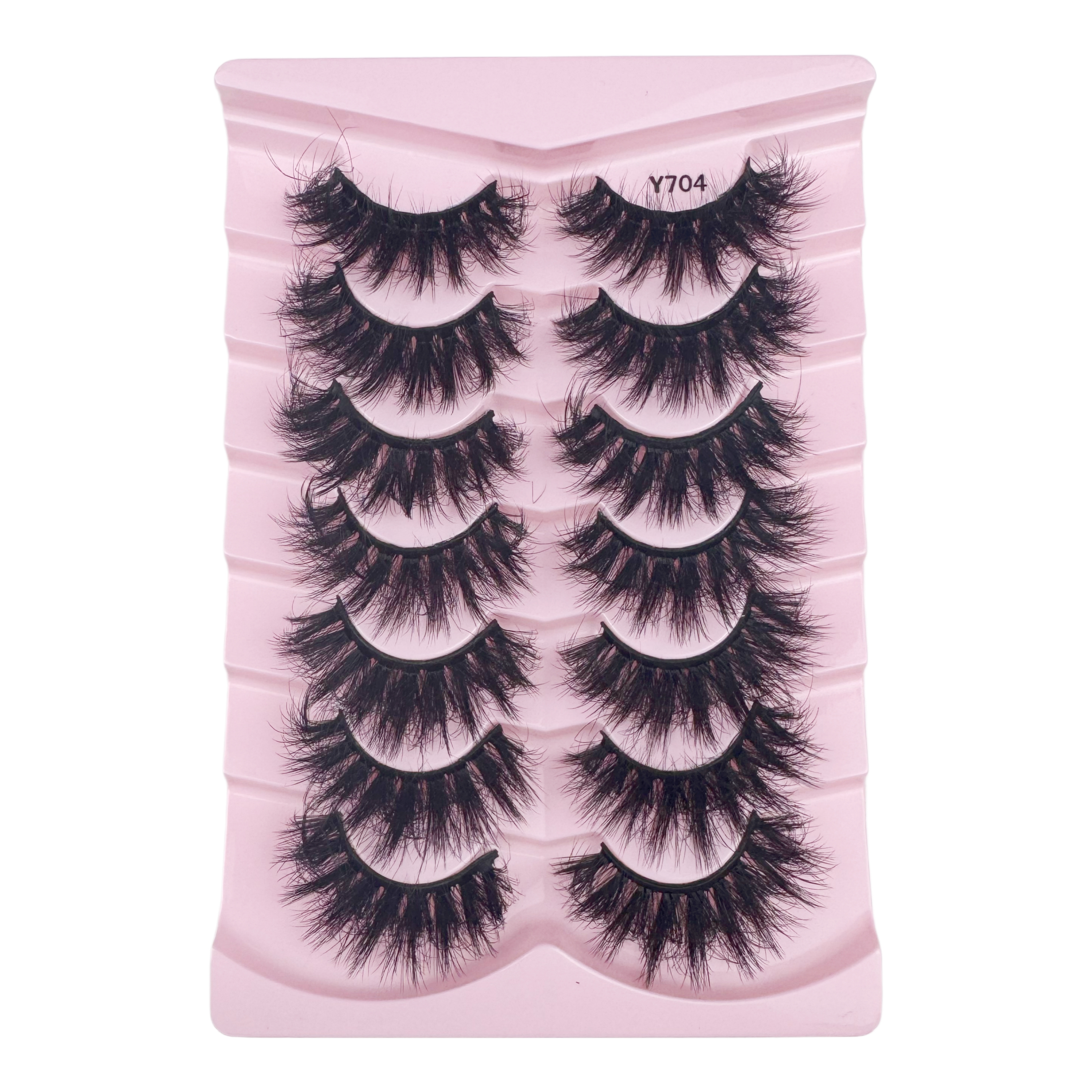 Whispy Fluffy Faux Mink Lashes 7 Pairs False Eyelashes for Makeup Reusable Extensions Models Beauty Wholesale Full Strip Lashes