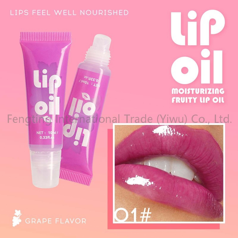 Private Brand 6-Color Lip Gloss Fruit Flavored Moisturizing and Long-Lasting Lip Balm Care Lipstick Product