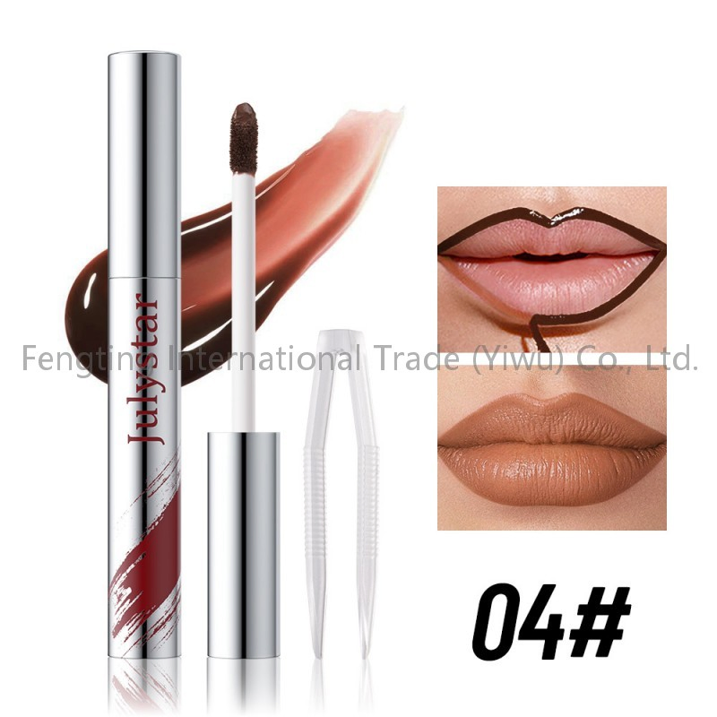 Waterproof Long Lasting Lip Stain High Pigment Vitamin E Hyaluronic Acid Nourishing Matte Peel off Lip Liner