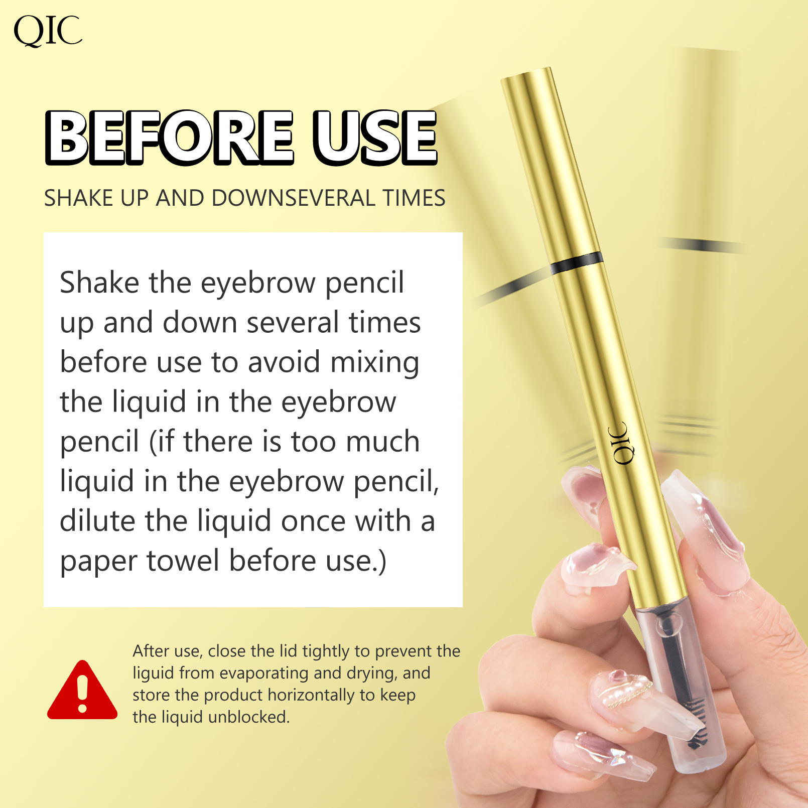 Double Headed Sweat Resistant Four Claw Liquid Eyebrow Pencil Non-staining Eyebrows Pencil Eyebrow Gel