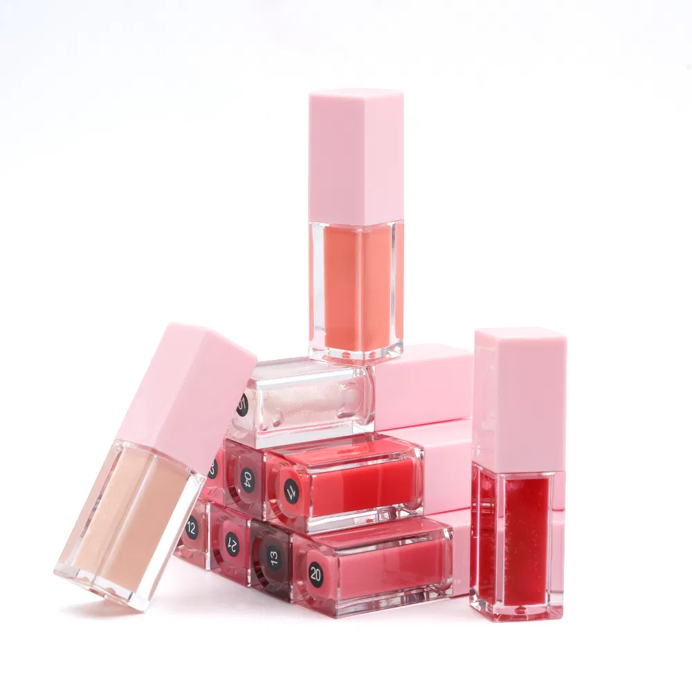 Cruelty-Free Custom Logo Glossy Lip Glaze Private Label Moisturizing Lip Gloss Create Your Own Vegan Lipgloss Tinted Lip Balm