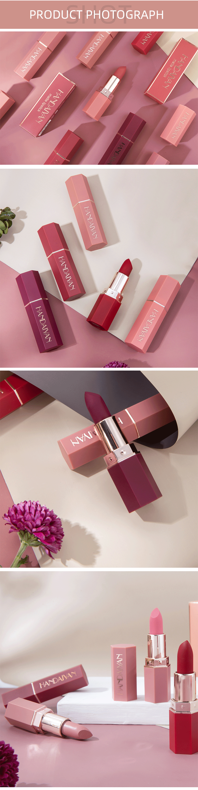 Handaiyan Velvet Matte Lipstick 4