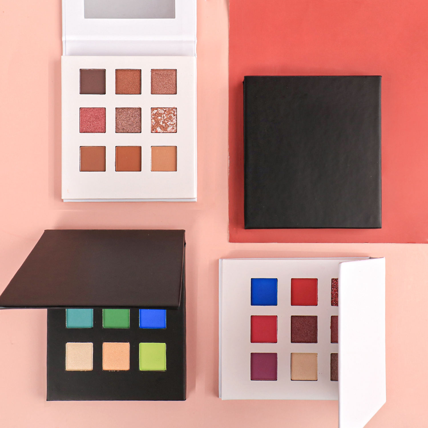 Private Label 9 Color Eyeshadow Palette, High Pigment Shimmer Matte