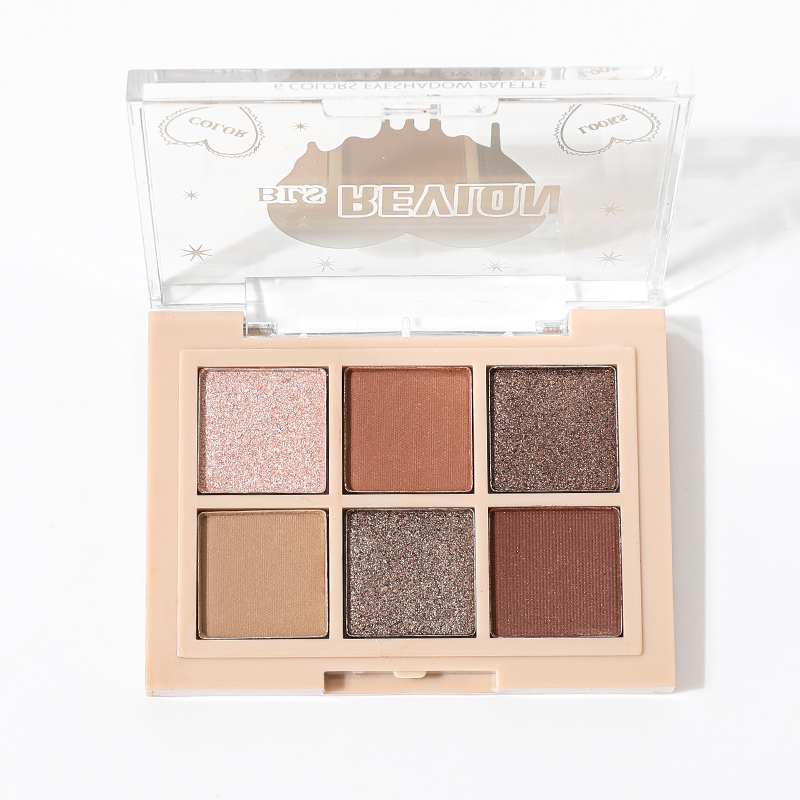 Wholesale Mini Eyeshadow Palette Single Color Metallic Finish Cruelty Free Clear Case High Quality Pink White Glitter Light Fair