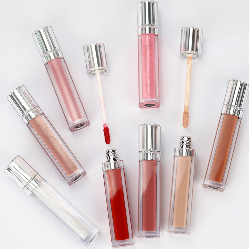 21 Color Vegan Shiny Glossy Moisturizing Nude Pink Liquid High Pigmented Lipgloss Lip Cream Low MOQ Lip Gloss with Private Label