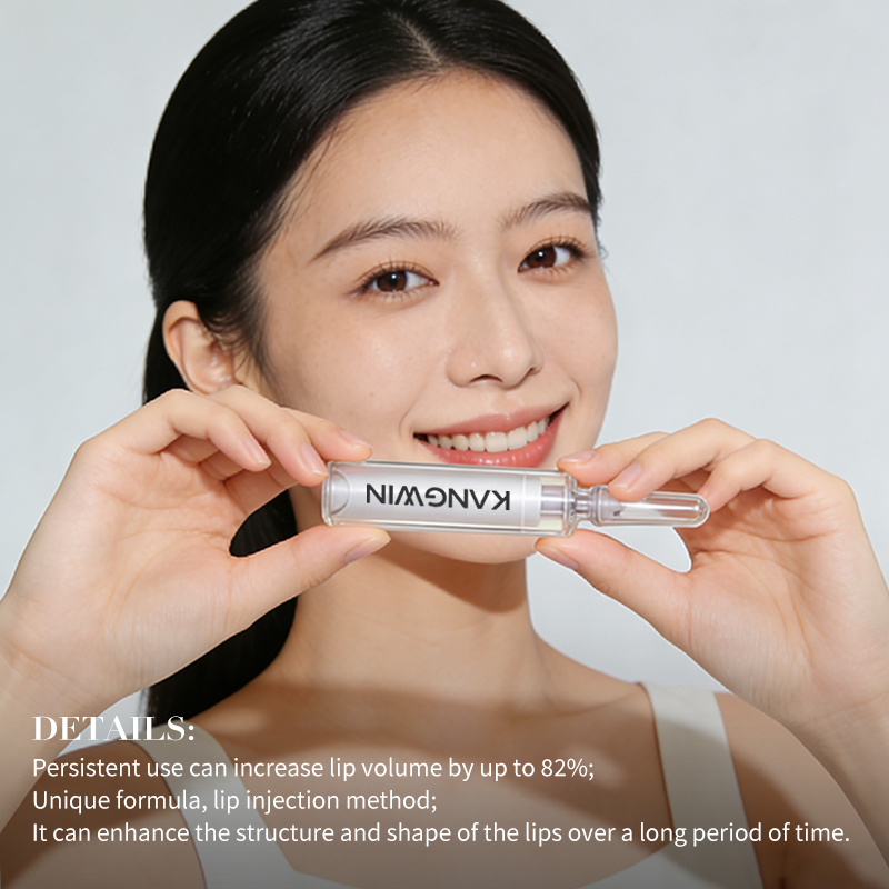 OEM Custom Lip Plumping Serum Booster Syringe with New Container Vegan Liquid Hyaluronic Acid Private Label Lip Plumper