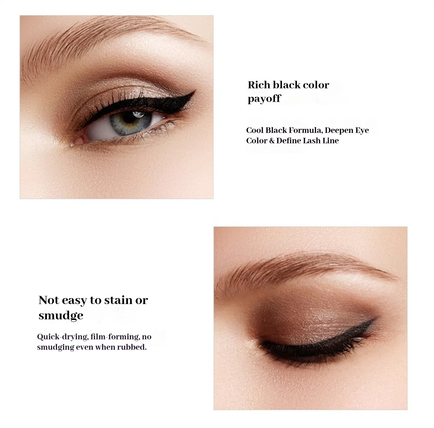 High Pigment Quick Drying Film Forming Chinese Makeup Eyeliner Pen Eyeliner