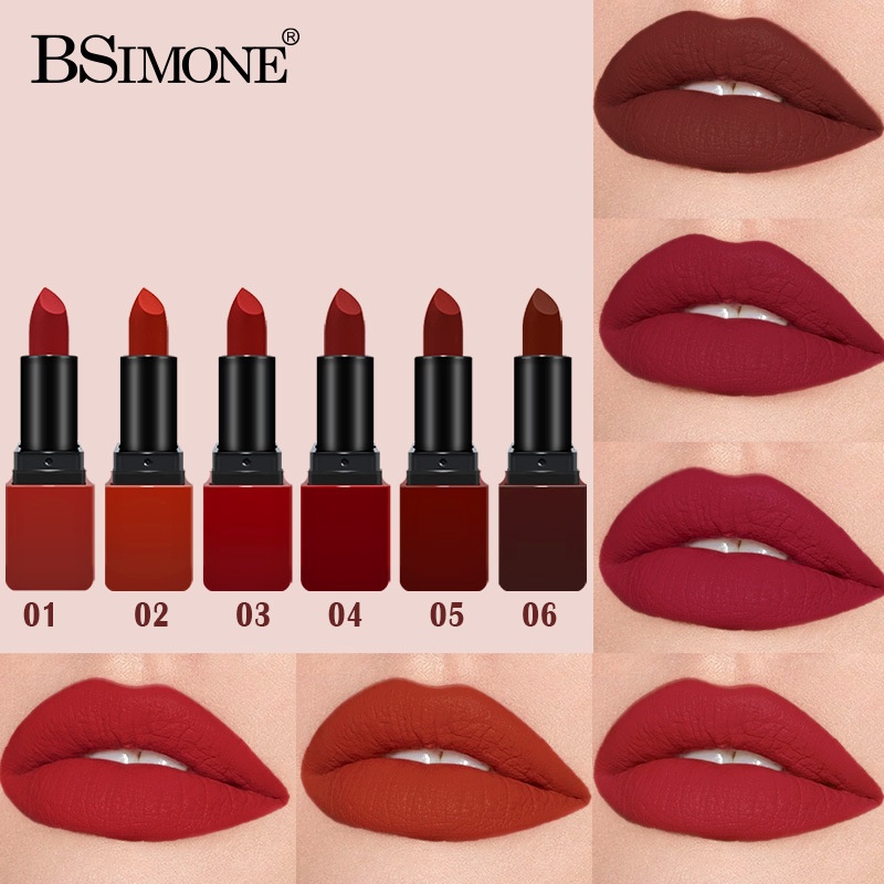 Cross-border Non-transferable Non-fading Silky Velvet Matte Lipstick Non-stick Cup High Color Rendering Long-lasting Beauty