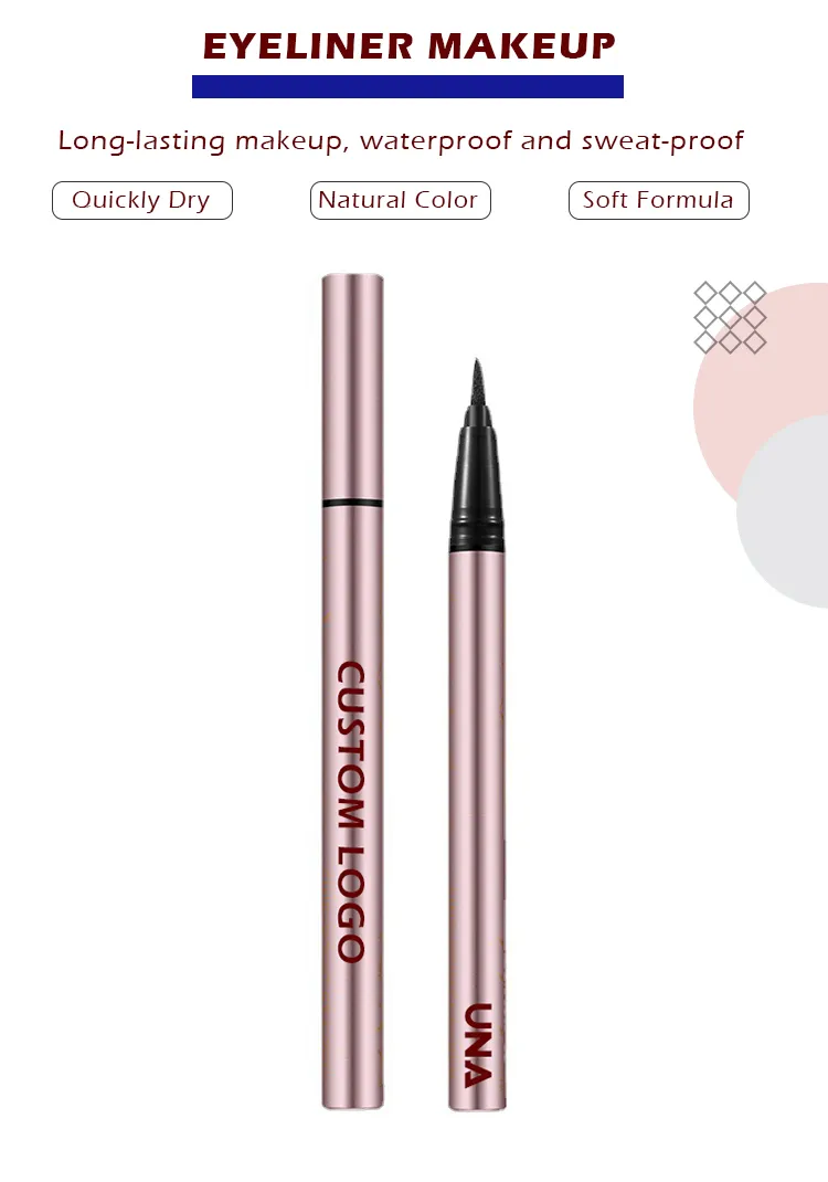 Wholesale Custom Eye Liner Makeup Non-Smudge Long Lasting Waterproof Black Liquid Eyeliner Pen