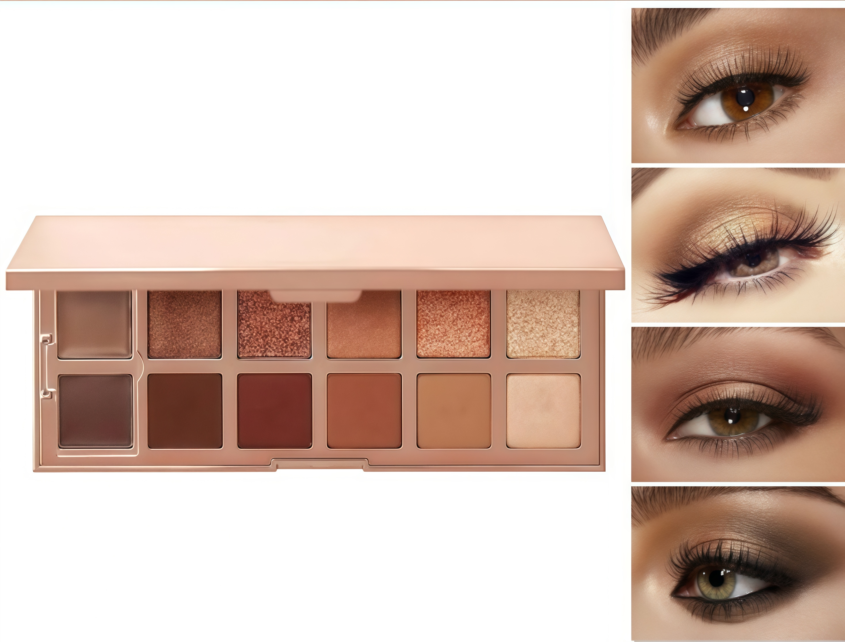 Private Label Multi Colors Glitter Eyeshadow Palette Vegan 12 Colors Waterproof Eye Shadow
