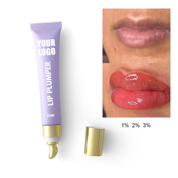 Color Changing Lip Plumper Gloss Tinted Pink Plumping Lips Makeup High-Shine Clear Longlasting Moisturizing Lip Plump Oil
