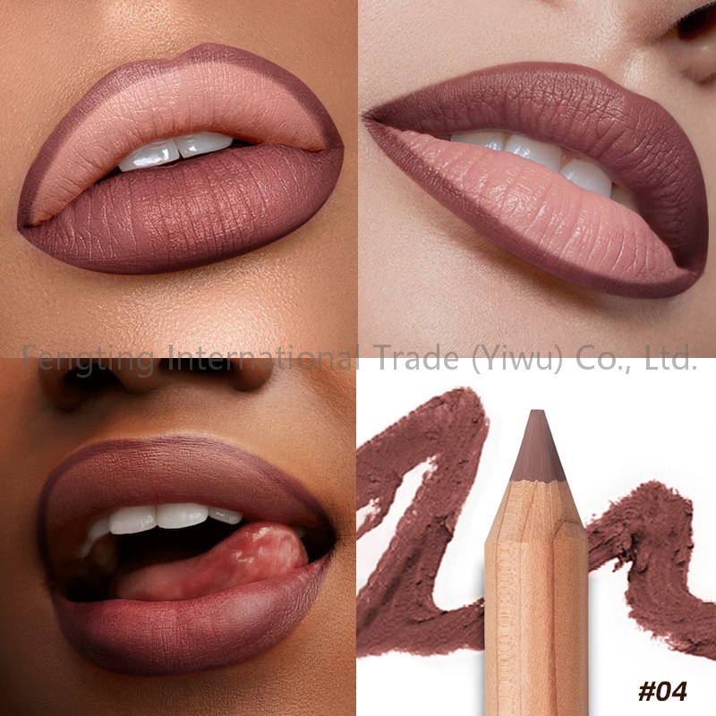 Private Label 8 Colors Lip Contour Long Lasting Matte Smooth Brown Lip Pencil High Pigment Waterproof Lasting Vegan Lip Liner