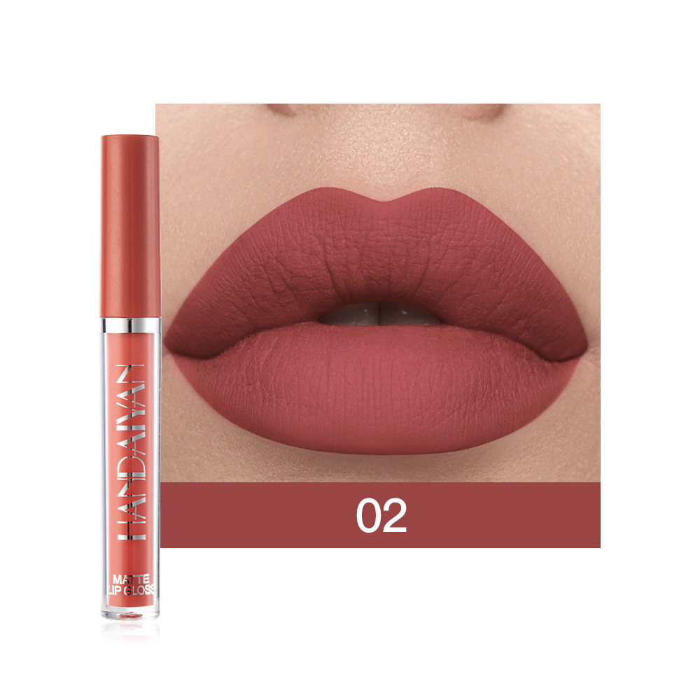 Private Label HANDAIYAN Luxury 6-Color Liquid Lipstick Set Waterproof Matte Lipgloss Gift Sets