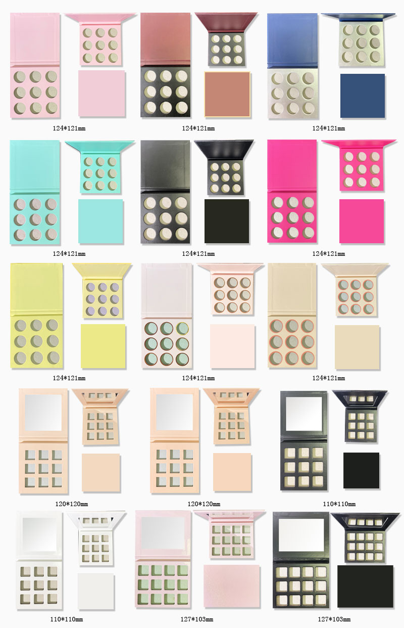 New Professional Eyeshadow Diy Fashion Design Private Label Wholesale Multi Colors Pigmented Eyeshadow Palette