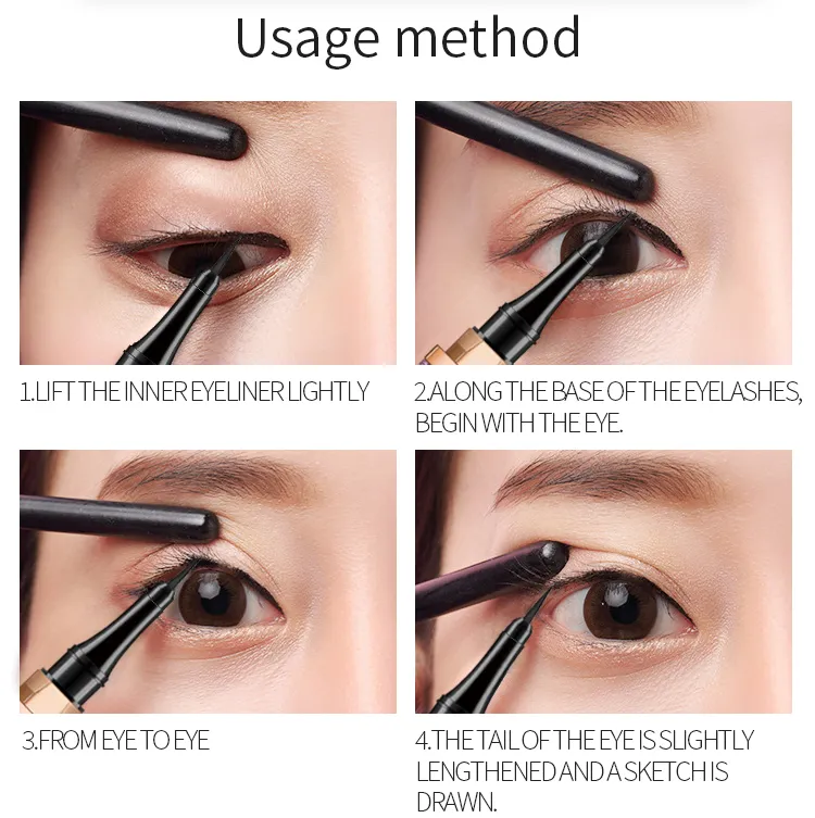OEM Gold Diamond Color Star Shiny Eyeliner Waterproof Eyeliner for Makeup